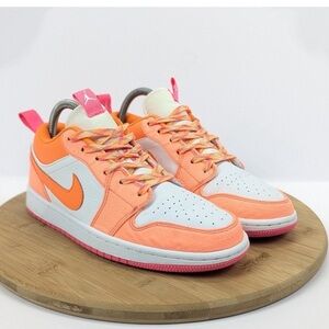 Nike Low-Top Sneakers in Orange, Pink & White